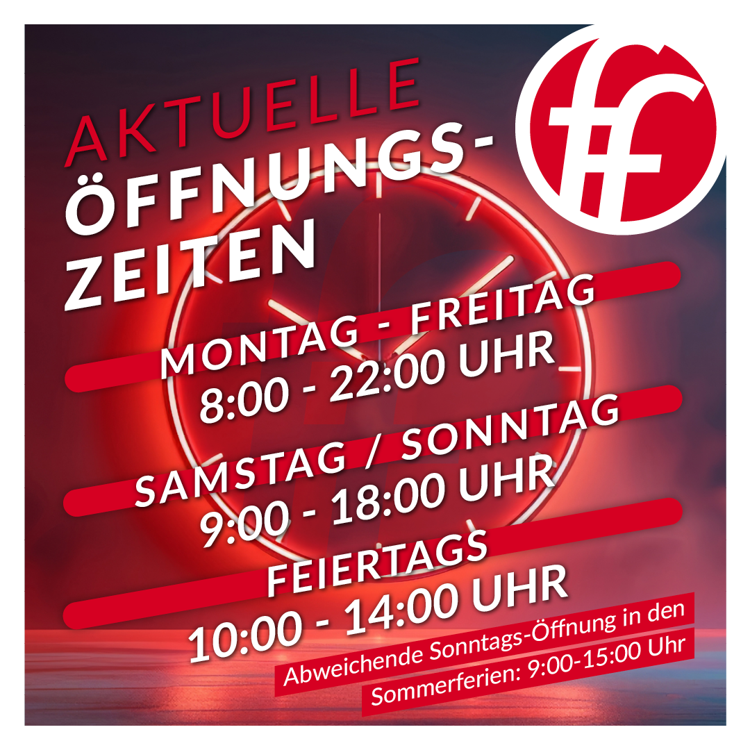 Aktu­elle Öffnungszeiten